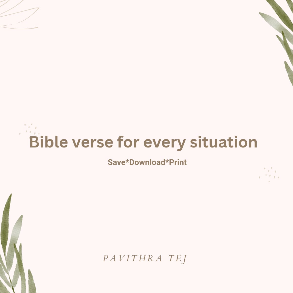 Bible Verses for Every Situation cover