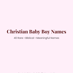 40 Christian Baby Boy Names cover