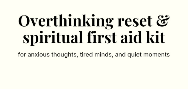 Overthinking Reset and Spiritual First Aid Kit cover